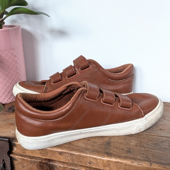 Polo Ralph Lauren Kids Elmwood EZ Brown Sneakers ~ Size 3 - Picture 3 of 11